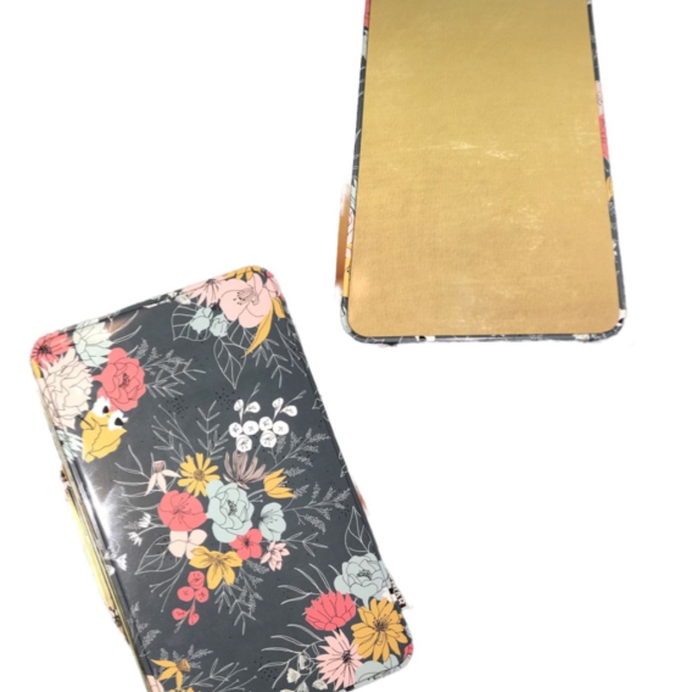 Floral Tin Labeled Craft Box - NEW - Picture 3 of 7